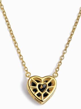 NIB Moon Magic Black Obsidian Fidget Necklace - Heart In Motion